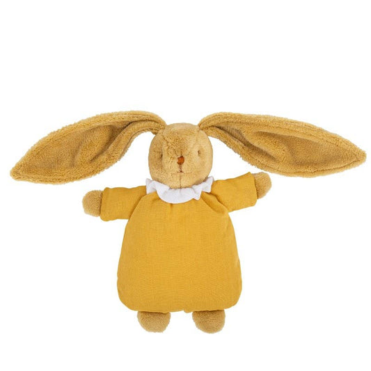 Angel's Nest Bunny Comforter with Rattle - Curry