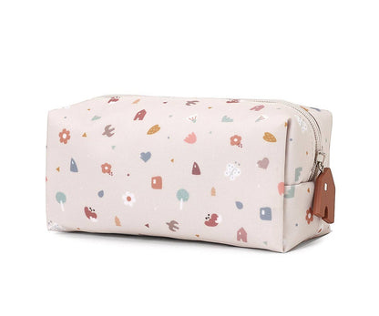 Geometrisches Federmäppchen mit Naturmotiv