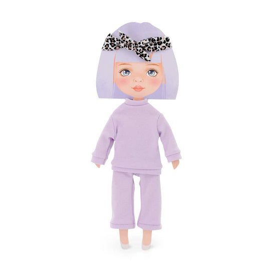Bekleidungsset: lila Trainingsanzug, 28 cm