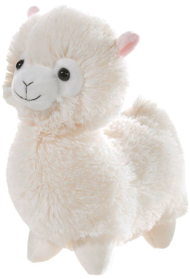 Peluche Lama crème debout - 18 cm