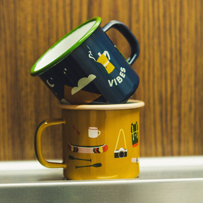 “Camp Stuff” enamel mug