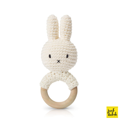 Hochet en Crochet Miffy - Blanc