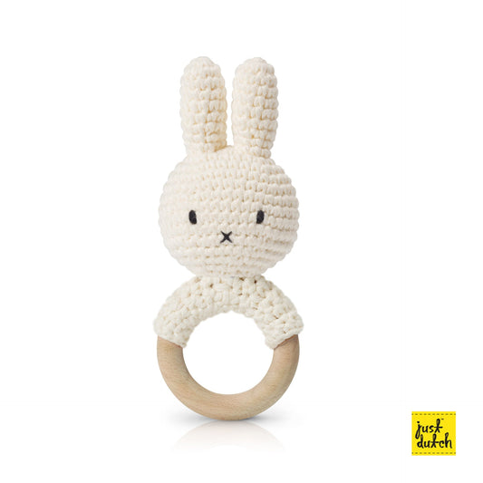 Hochet en Crochet Miffy - Blanc