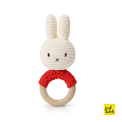 Hochet en Crochet Miffy - Rouge