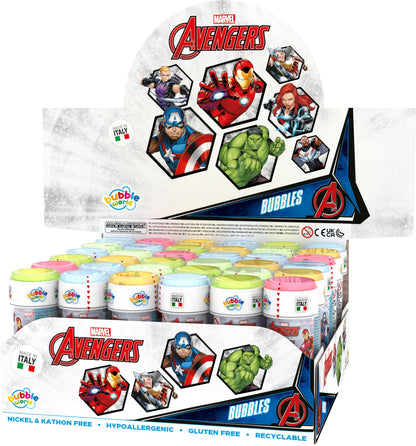 Marvel Avengers Seifenblasen-Geschenkset – Display mit 36 Fläschchen à 60 ml