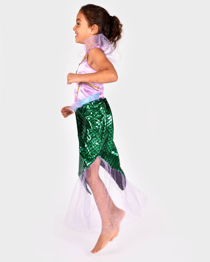 Mermaid dress 110-116 cm for children aged 4-6 years