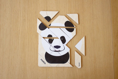 Panda-Holzpuzzle