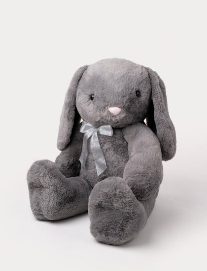Peluche Lapin Olivia – Gris, 85 cm