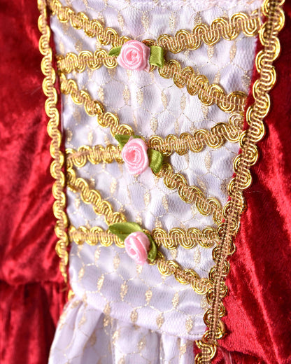 Red Velvet Princess Dress Den Goda Fen 2-4 years (98-104 cm)