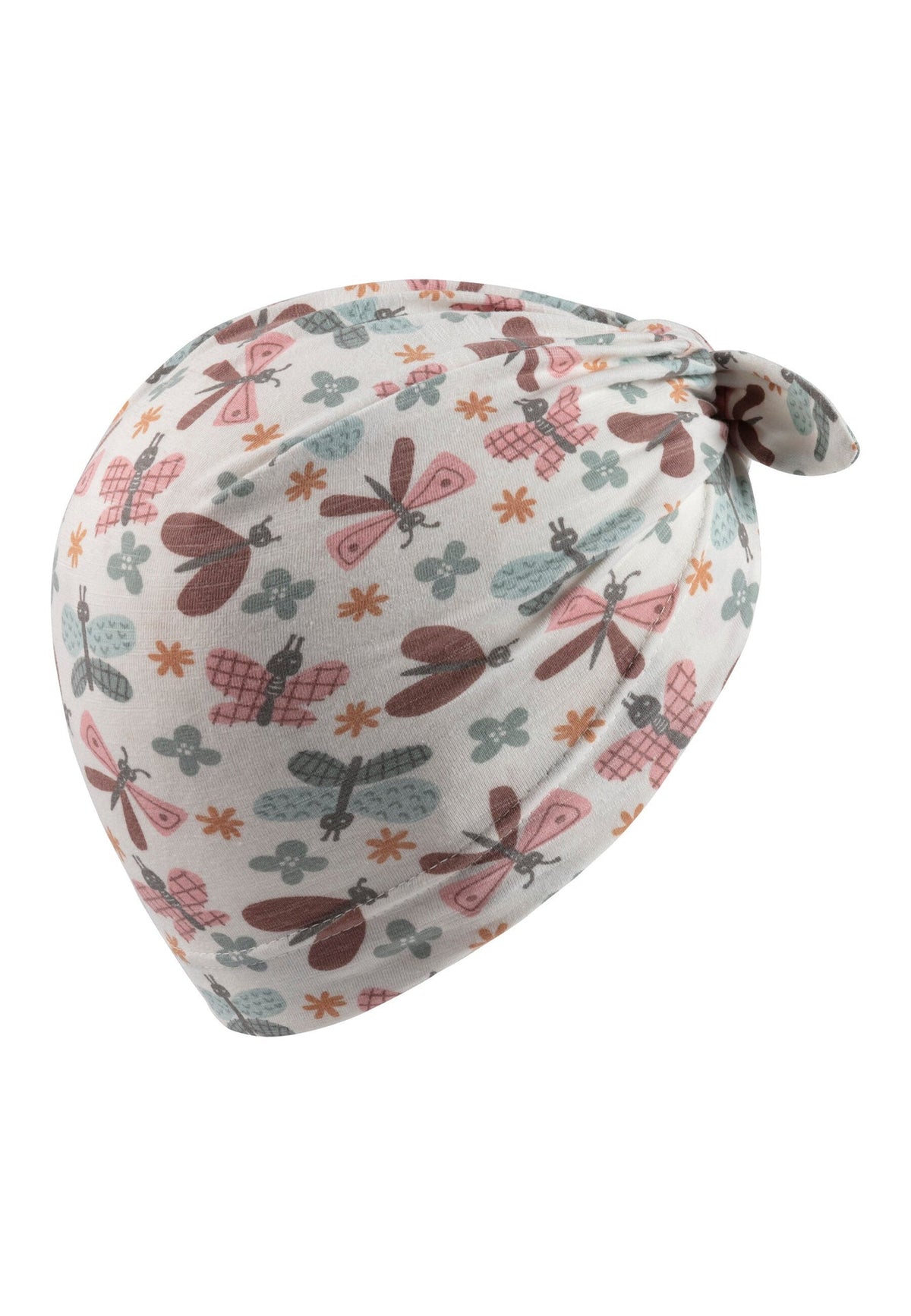 Bonnet bébé à nœud et papillons - écru – vue 2