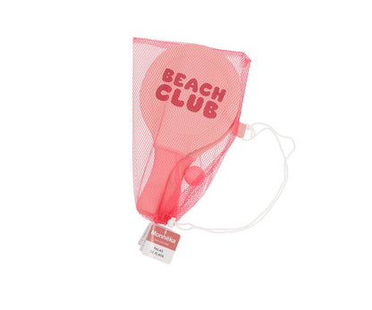 Neopren-Strandschläger Stripes Bloom & Blush mit Ball