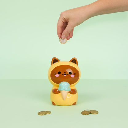 Kawaii Minty Cat Money Bank