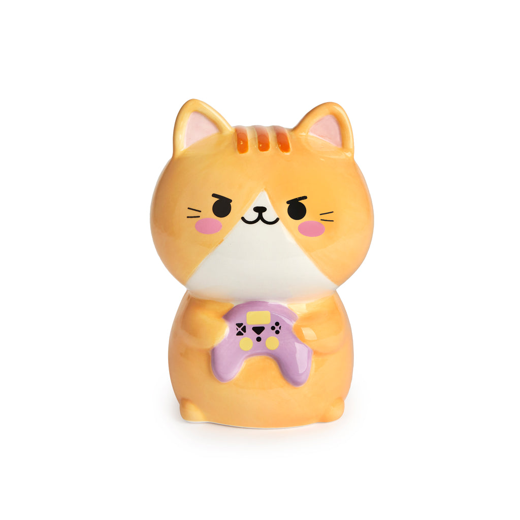 Kawaii Gamer Cat Piggy Bank