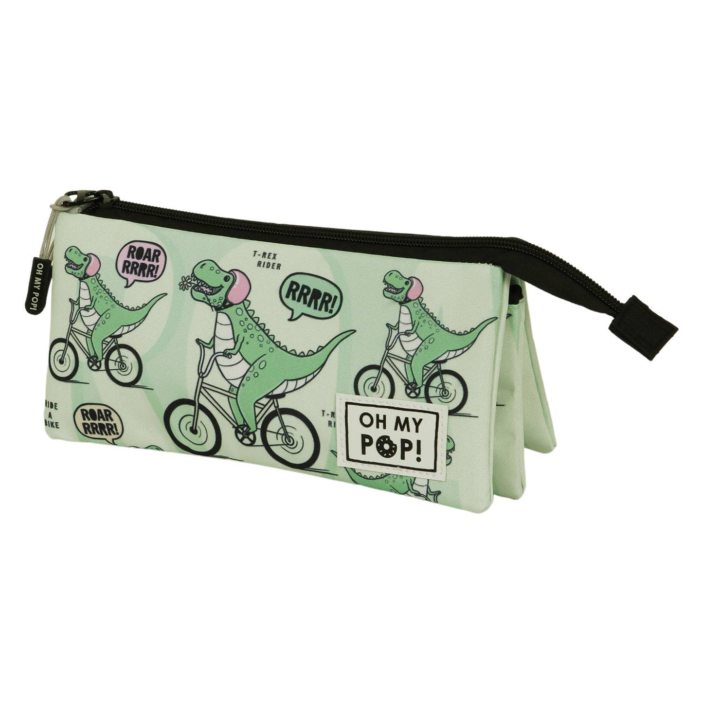 Trousse Triple FAN 2.0 Oh My Pop! « Dinorrr » – Vert