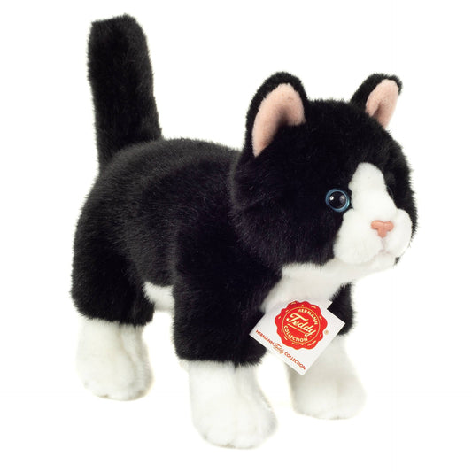 Stehendes Tuxedo-Katzen-Plüschtier