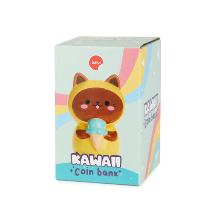 Kawaii Minty Cat Money Bank