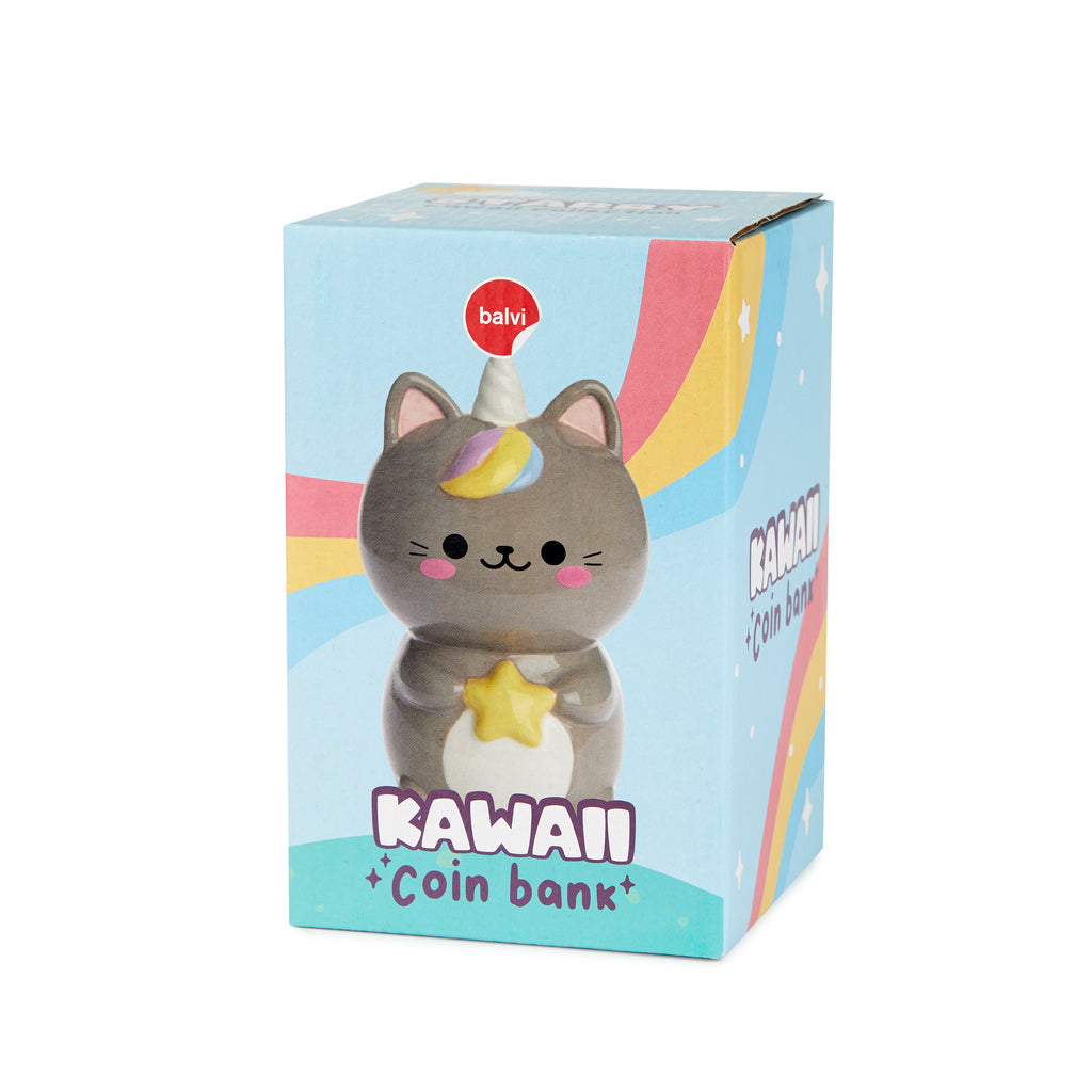 Kawaii Starry Cat Piggy Bank