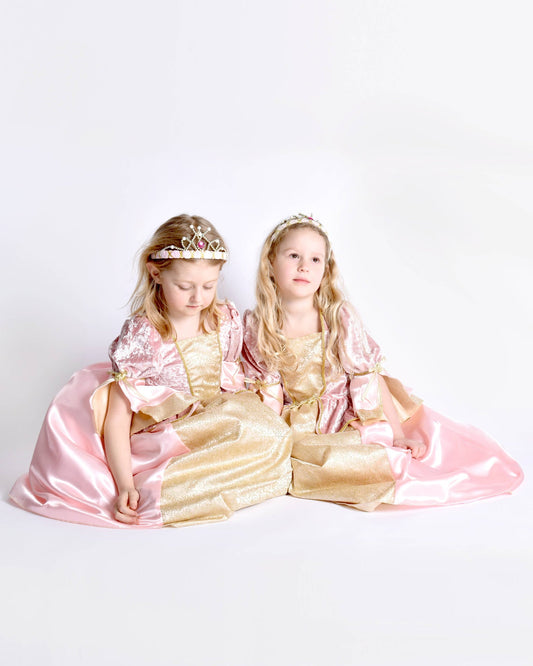 Rosa Prinzessinnenkleid Übergröße 122-128 cm 6-8 Jahre