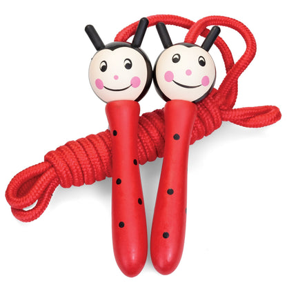 Corde à Sauter en Bois – Modèle Animal Assorti