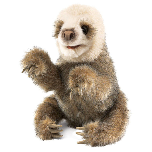 Marionnette à main Bébé paresseux 2927/ Baby Sloth Folkmanis réaliste