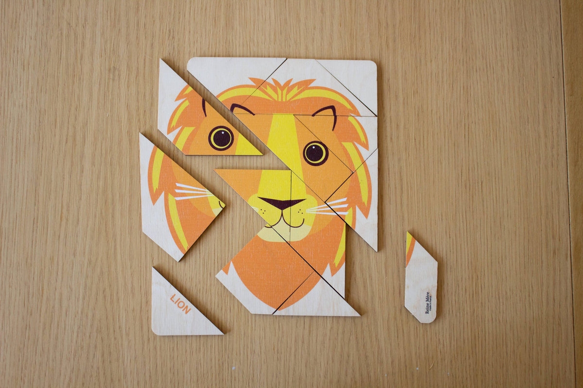 Visuel complémentaire du produit Puzzle en Bois Lion — Reine Mère (photo 2)