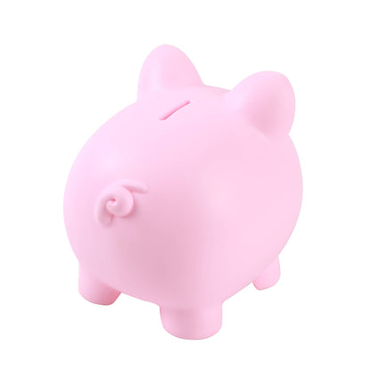 Sparschwein aus Metall, rosa