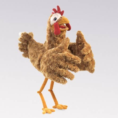 Marionnette à main Poulet 2861/ Poulet Folkmanis réaliste