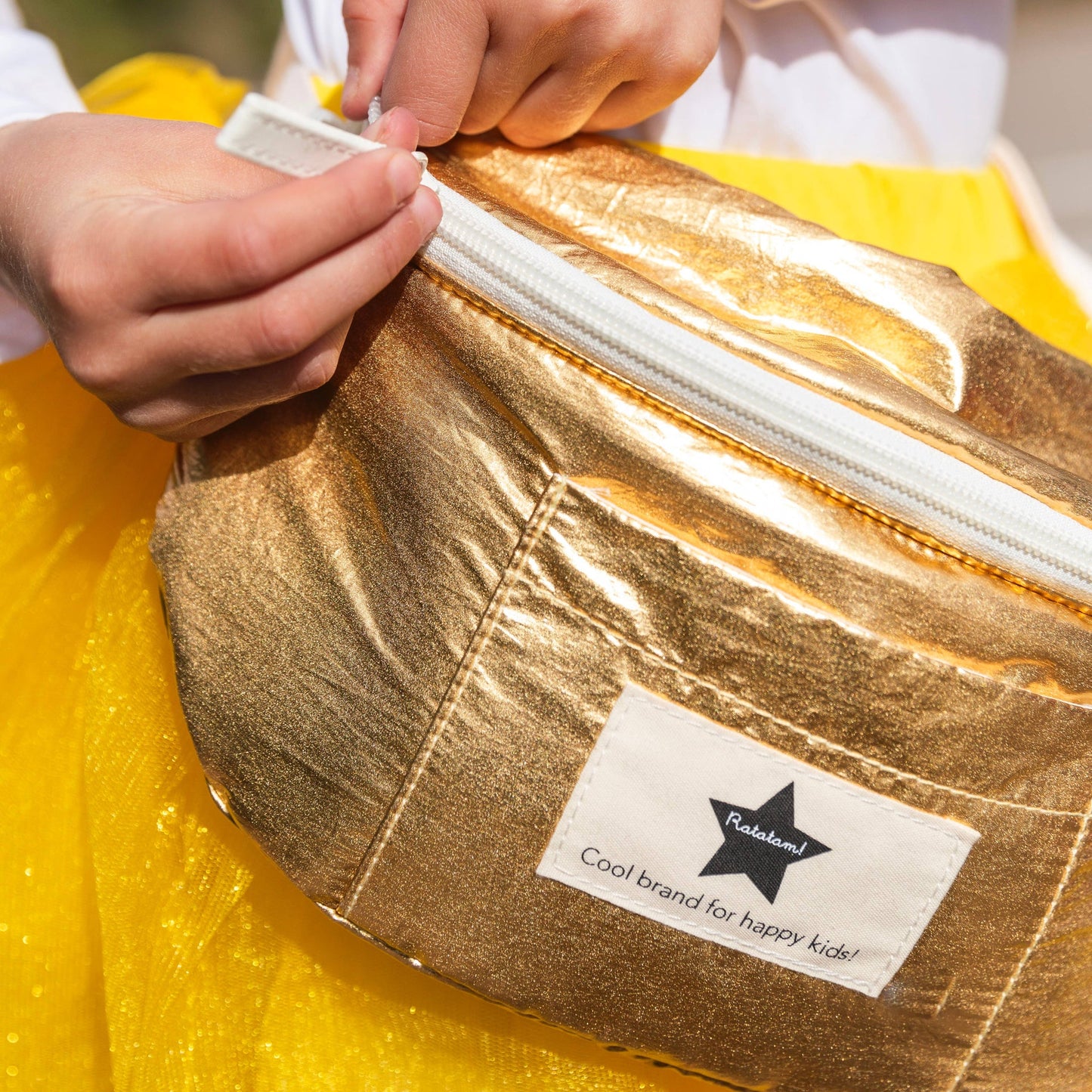 Metallic-Gürteltasche für Kinder