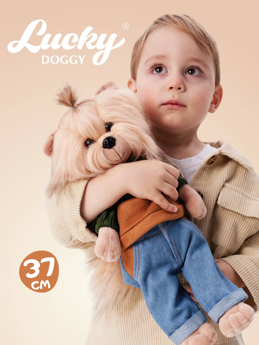 Lucky Andy Hundepuppe: Herbstfarben – 38 cm