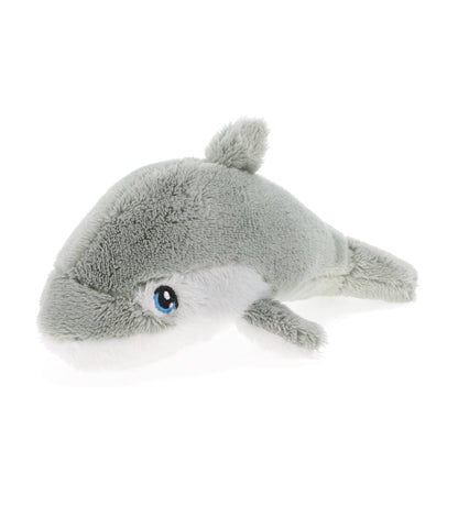 Mini peluche dauphin gris Keeleco Collectables 12 cm, vue de profil
