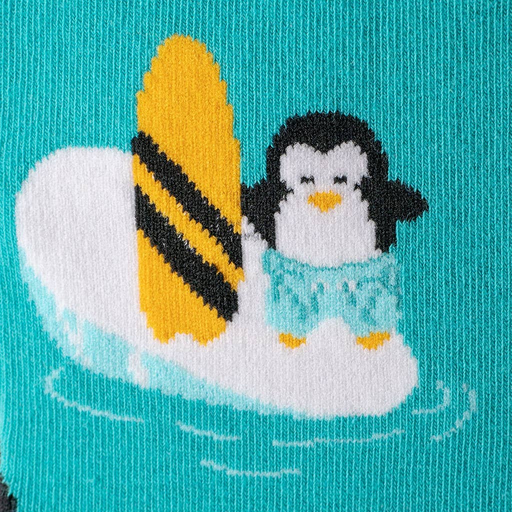 Kindersocken Pinguine im Sommer