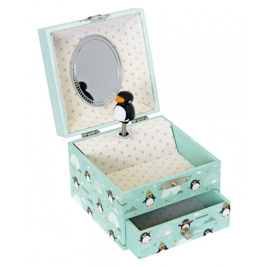 Glow-in-the-Dark Penguin Cube Music Box