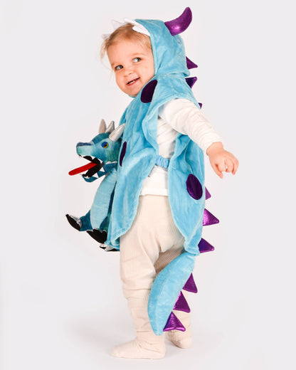 Blue Mini Monster Cape Size 86-110 cm 1-4 years
