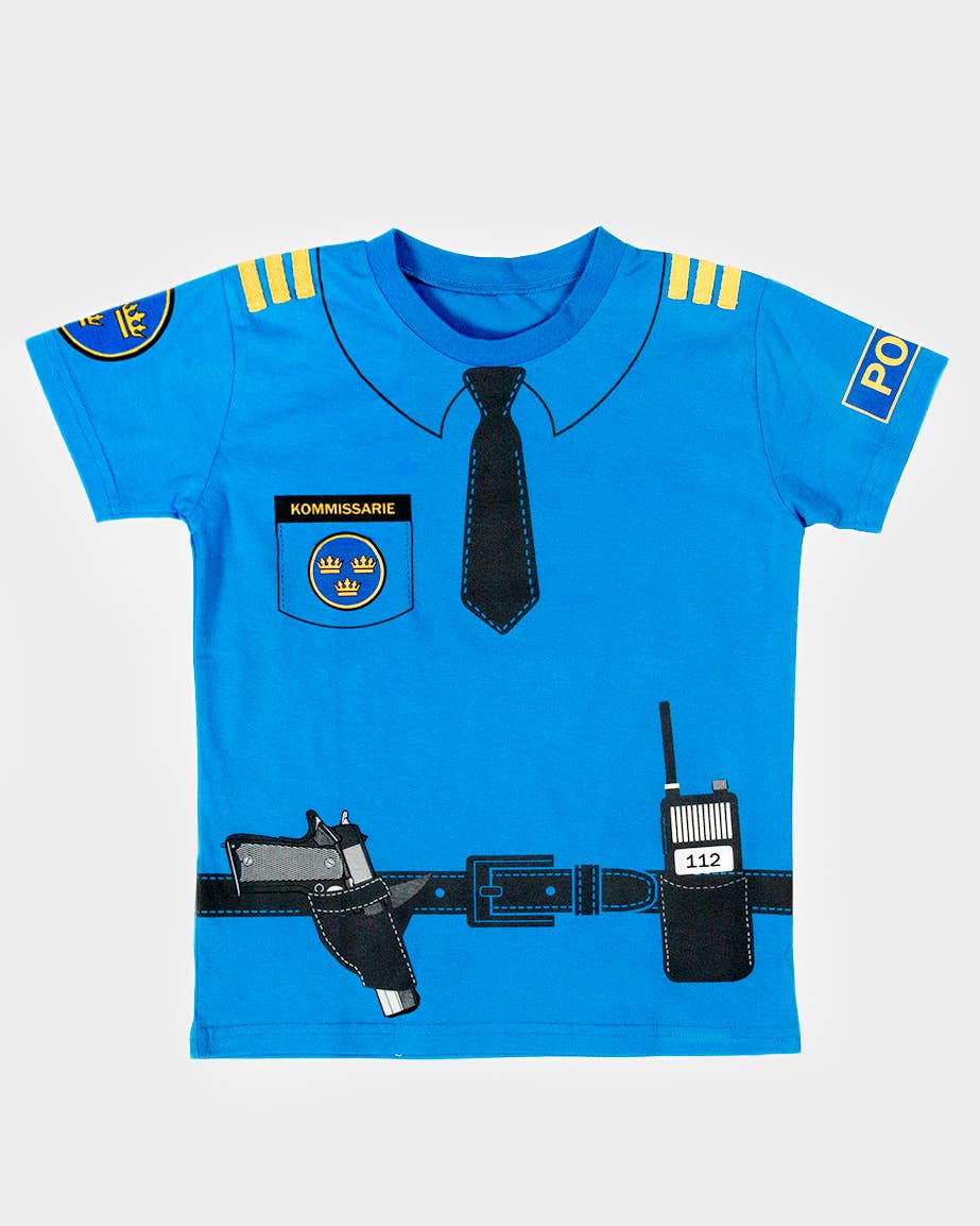 T-Shirt Polizei aus Bio-Baumwolle 98-104 cm 2-4 Jahre