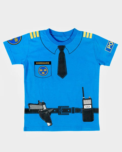 T-Shirt Polizei aus Bio-Baumwolle 98-104 cm 2-4 Jahre