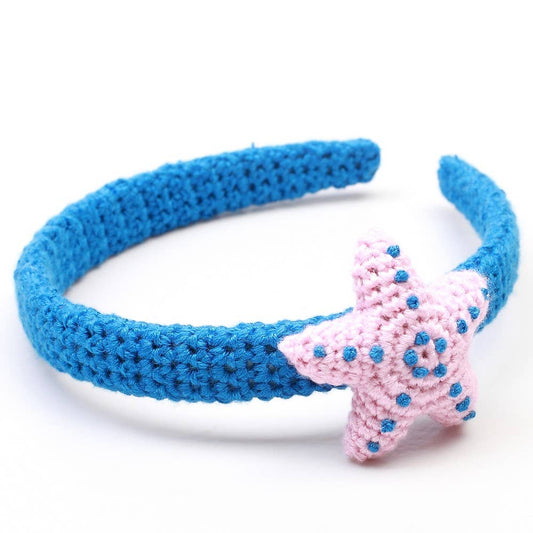 Haarband mit Seestern – Blau