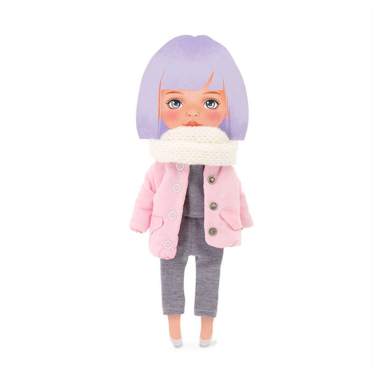 Bekleidungsset: rosa Jacke - 28 cm