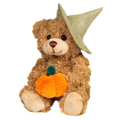 Halloween-Teddybär-Plüschtier mit Kürbis