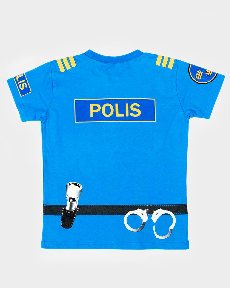T-Shirt Polizei aus Bio-Baumwolle 98-104 cm 2-4 Jahre