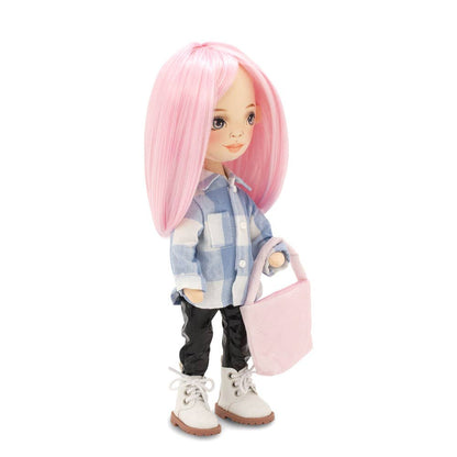 Billie-Puppe mit kariertem Hemd, 32 cm