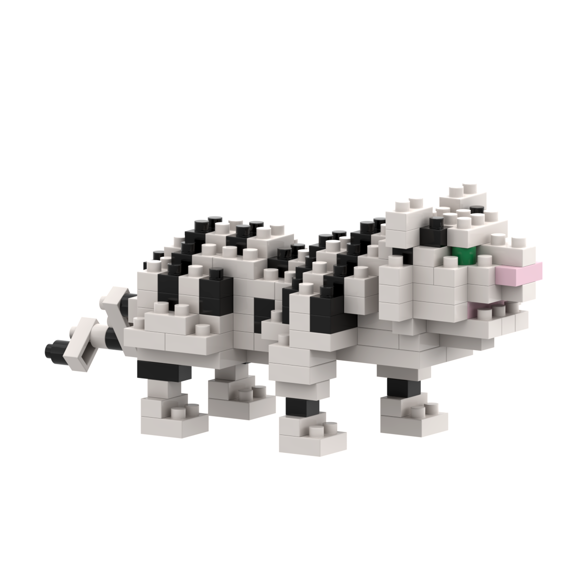 BRIXIES Weißer Tiger