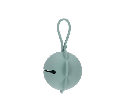 Light Sage Flower Silicone Pacifier Holder