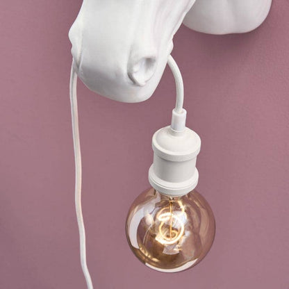 Unicorn Wall Sconce Hugh White-Gold