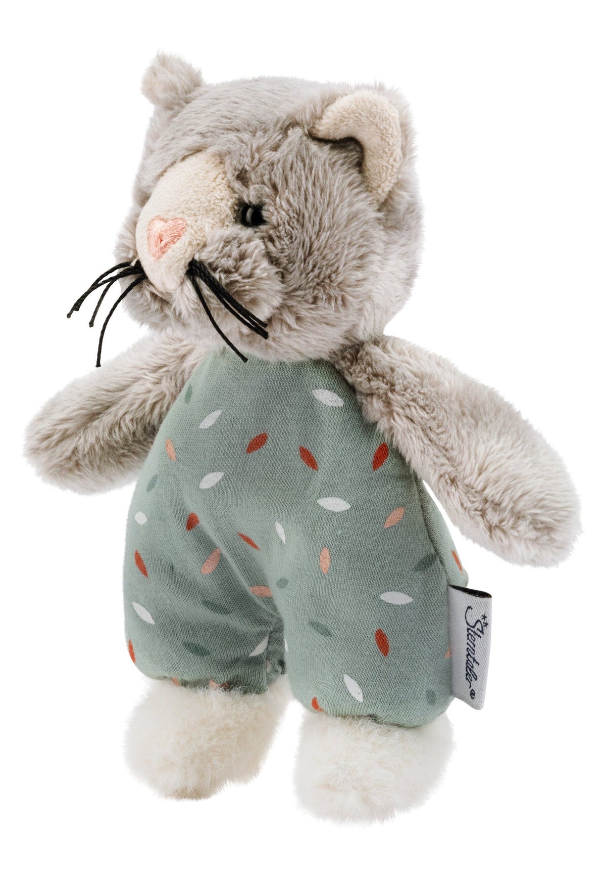 Peluche Chat Lilly S avec hochet - 16 cm