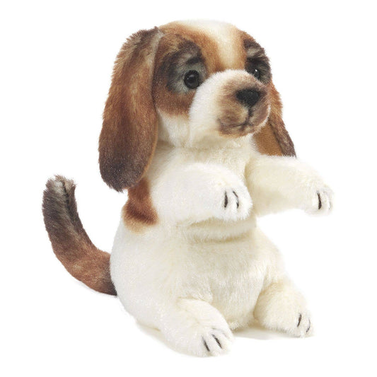 Marionnette à main Mini Dog 2792/ Mini Dog Folkmanis réaliste