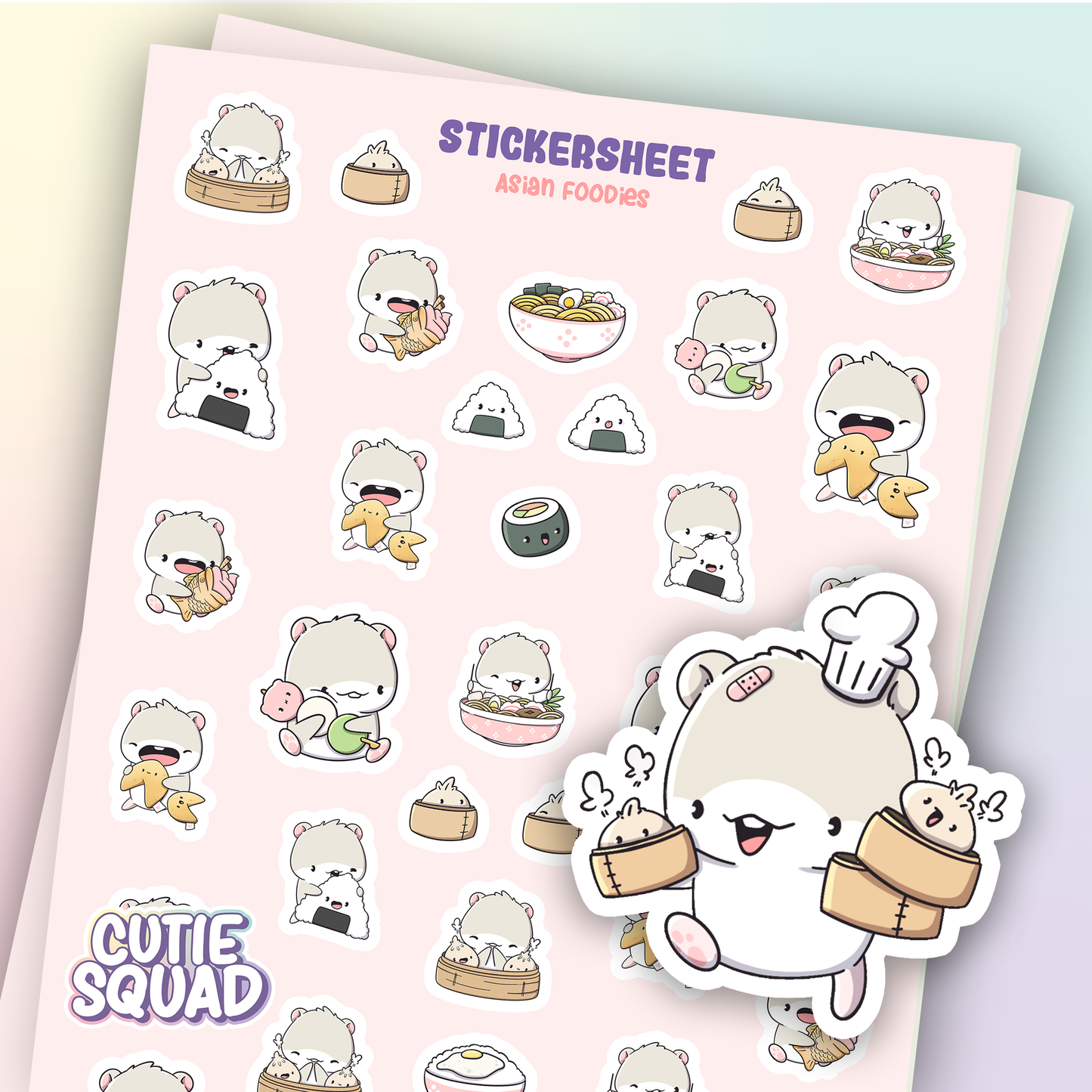 Asian Foodies Sticker Sheets