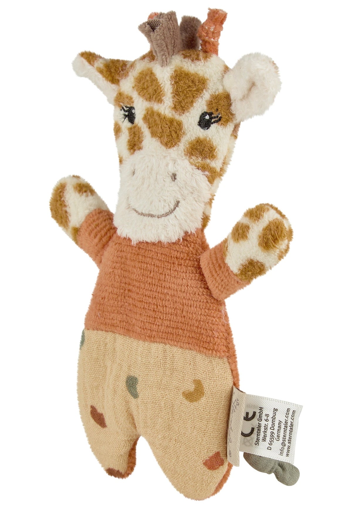 Jouet crépitant Girafe Kaya - 17 cm