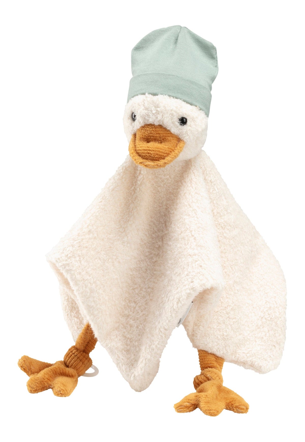 Doudou Canard Edda M avec attache-sucette