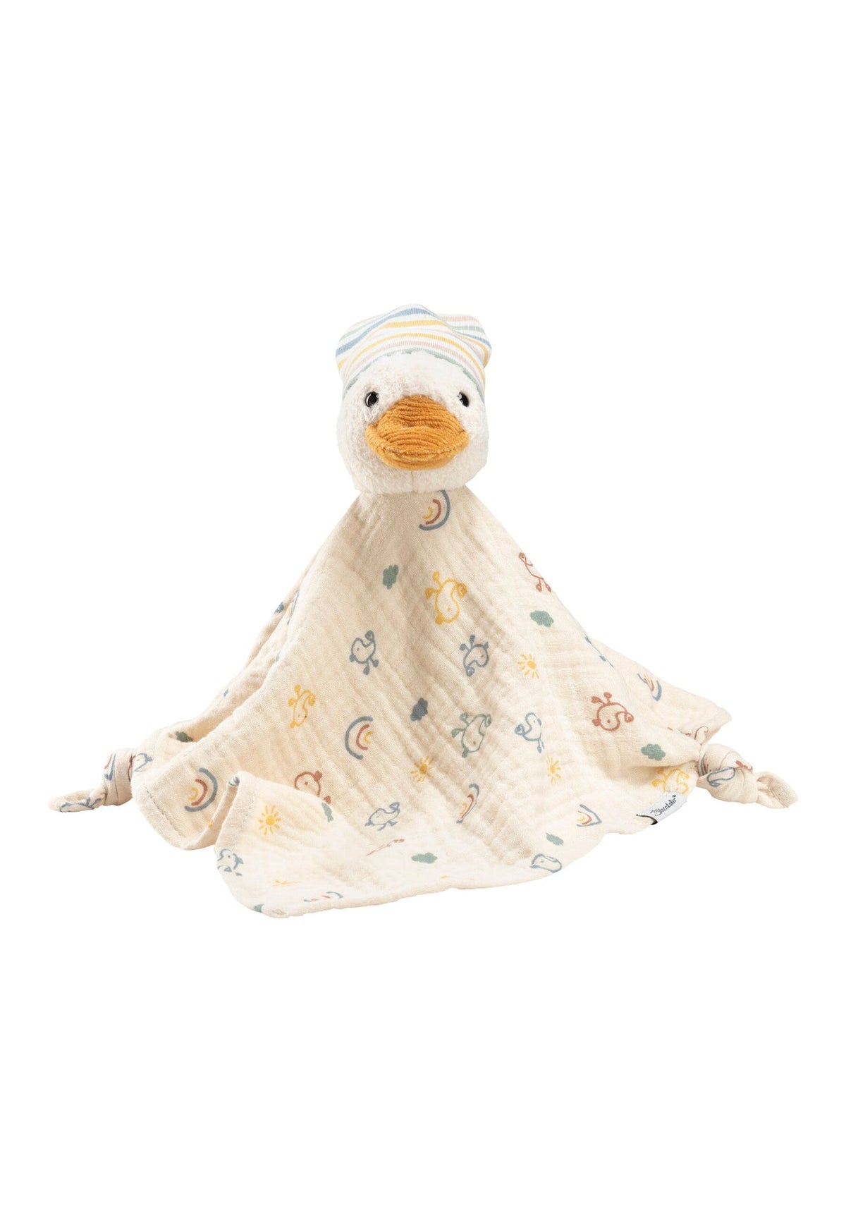 Doudou Canard Edda L avec hochet – vue 2