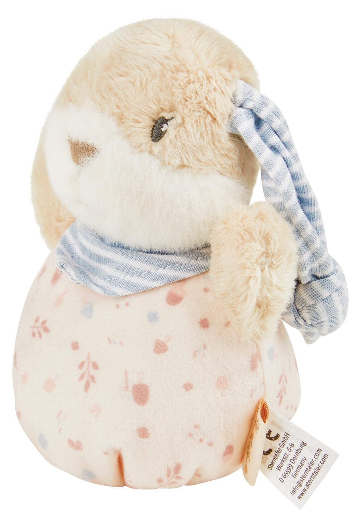 Doudou Lapin Hanni avec hochet et papier crépitant